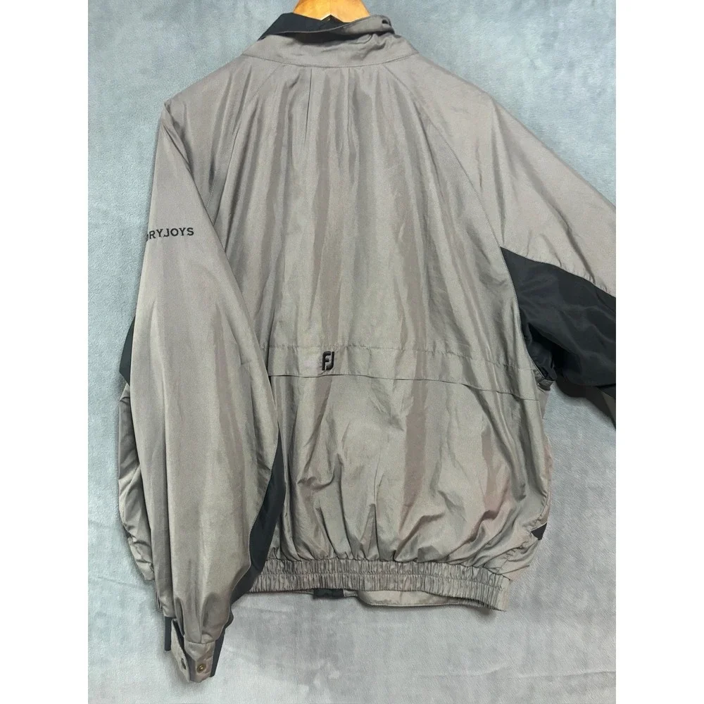 FootJoy Dry Joys XL Black Gray Windbreaker Rain Golf Jacket